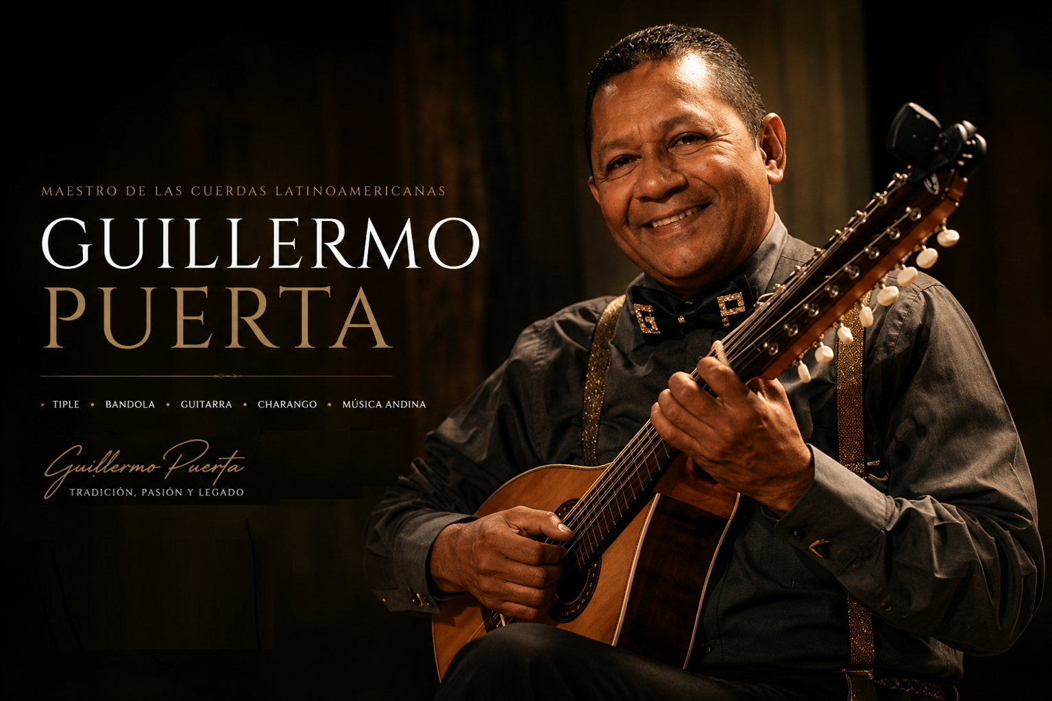 Guillermo Puerta tocando un instrumento